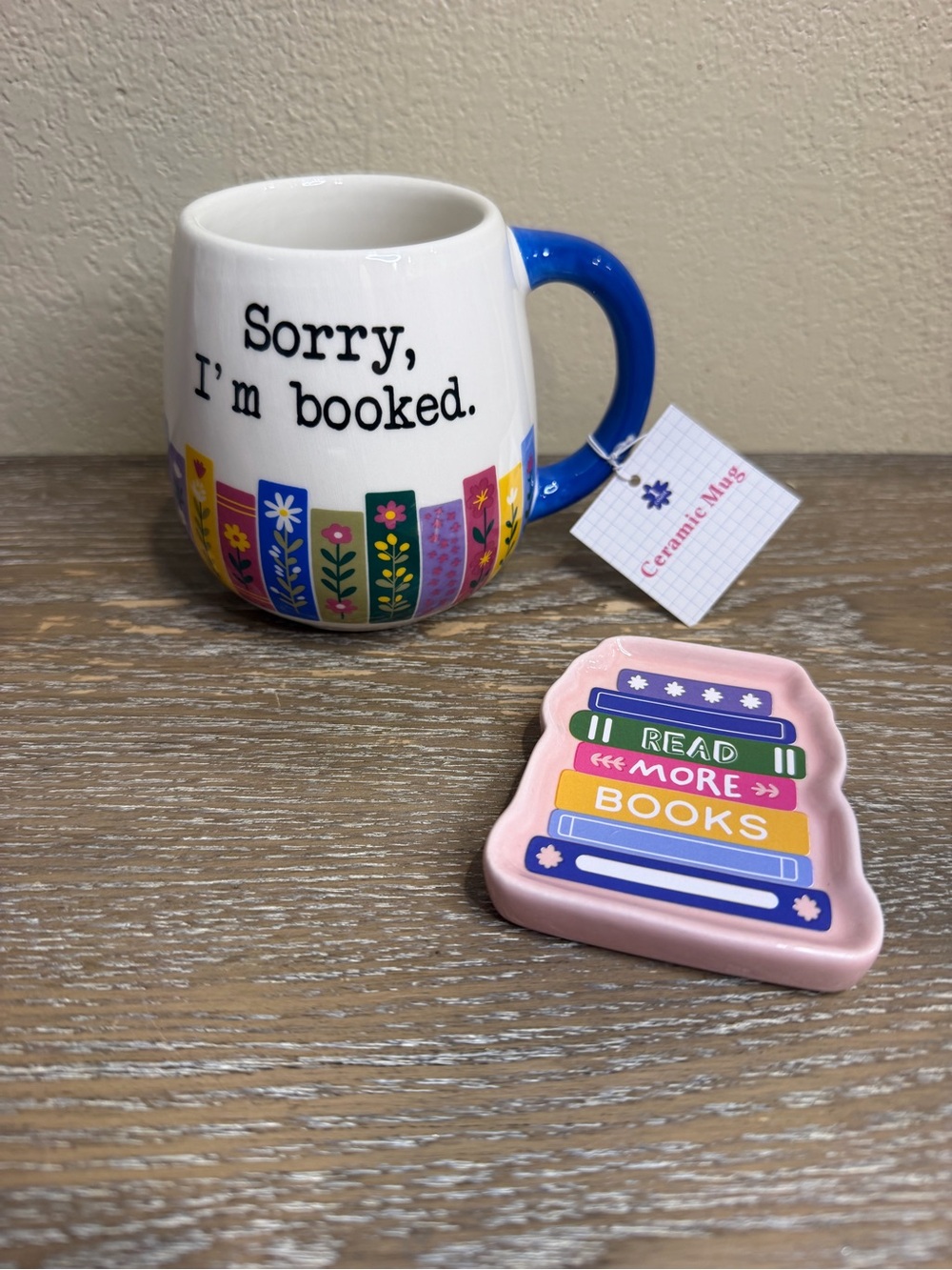 Target 'Sorry, I'm Booked.' Ceramic Mug and Trinket tray